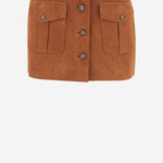 mini gonna in suede con tasche 21795 515 THE.GARMENT 