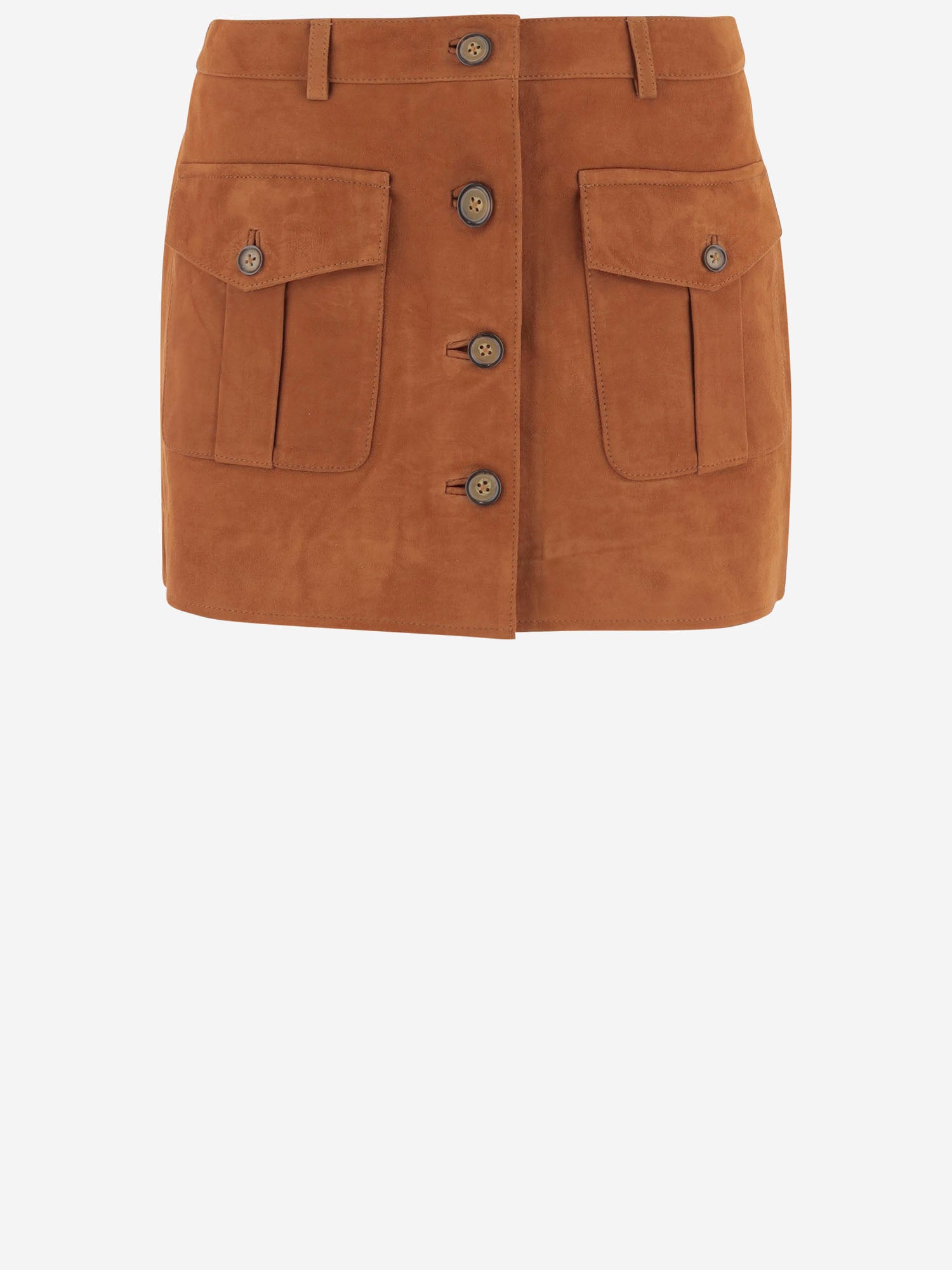mini gonna in suede con tasche 21795 515 THE.GARMENT 