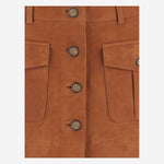 mini gonna in suede con tasche 21795 515 THE.GARMENT 