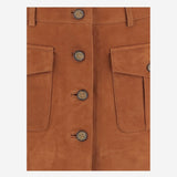 mini gonna in suede con tasche 21795 515 THE.GARMENT 