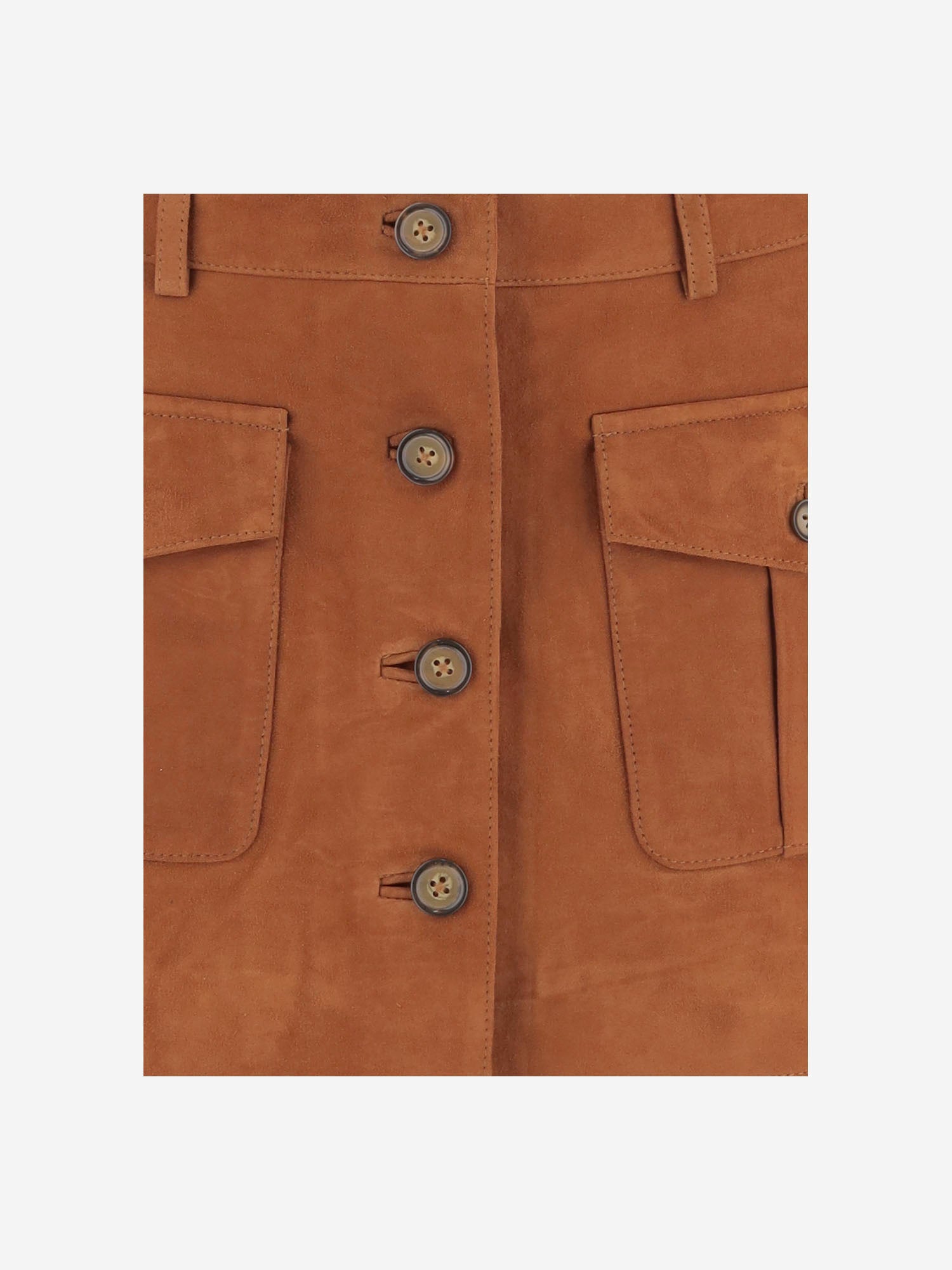mini gonna in suede con tasche 21795 515 THE.GARMENT 