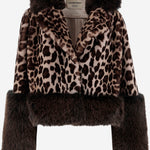 CAPPOTTO IN PELLICCIA SINTETICA CON MOTIVO ANIMALIER EF71 LEO005 UNCOMMON 