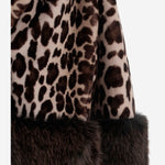 CAPPOTTO IN PELLICCIA SINTETICA CON MOTIVO ANIMALIER EF71 LEO005 UNCOMMON 