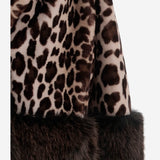 CAPPOTTO IN PELLICCIA SINTETICA CON MOTIVO ANIMALIER EF71 LEO005 UNCOMMON 