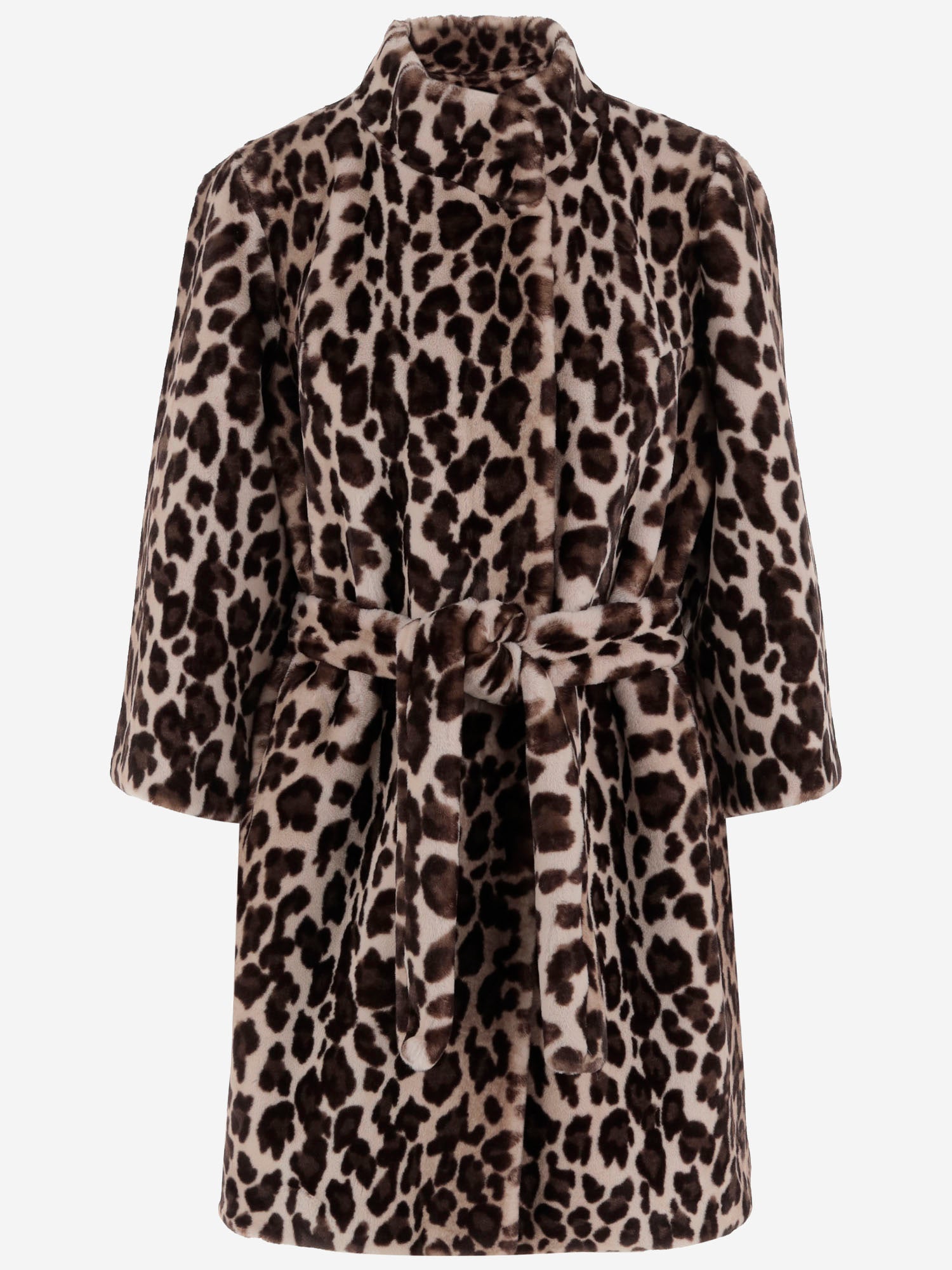 CAPPOTTO IN NYLON CON MOTIVO ANIMALIER EF81 LEO005 UNCOMMON 