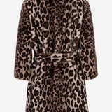 CAPPOTTO IN NYLON CON MOTIVO ANIMALIER EF81 LEO005 UNCOMMON 