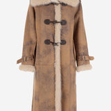 CAPPOTTO IN NYLON CON DETTAGLI IN PELLICCIA PZ119 SLV003 UNCOMMON 