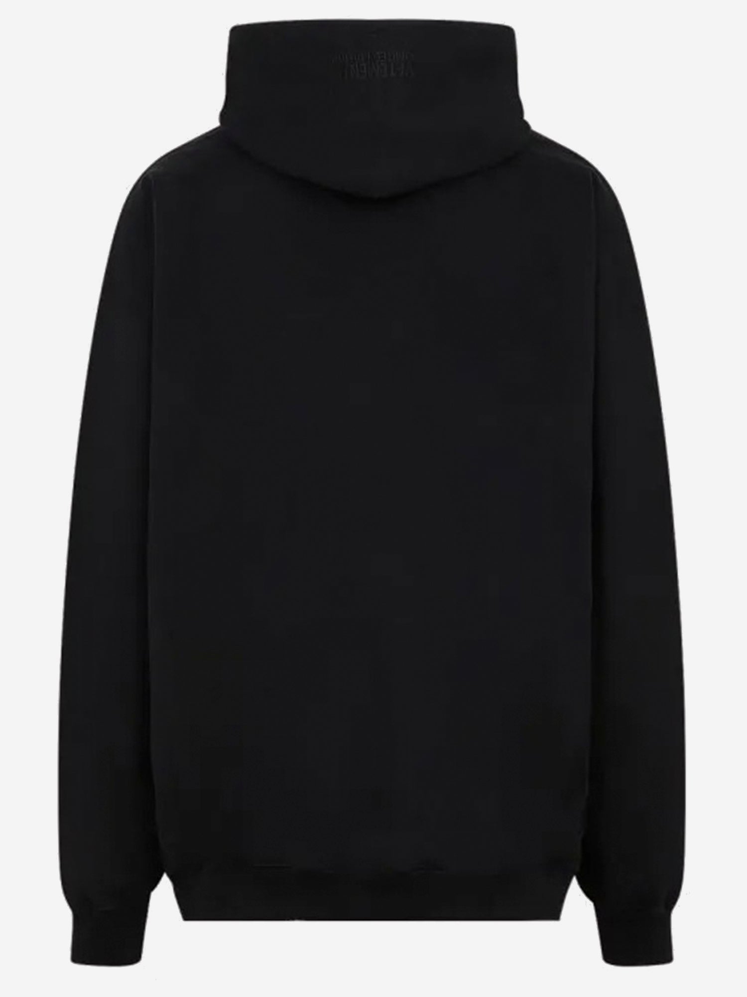 FELPA IN MISTO COTONE CON LOGO UE54HD100B BLACK VETEMENTS 