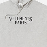 FELPA IN MISTO COTONE CON STAMPA VETEMENTS PARIS UE54HD500G GREYMELANGE VETEMENTS 