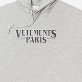 FELPA IN MISTO COTONE CON STAMPA VETEMENTS PARIS UE54HD500G GREYMELANGE VETEMENTS 