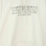 FELPA IN MISTO COTONE CON STAMPA VETEMENTS PARIS UE54HD500W WHITE VETEMENTS 
