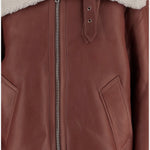 GIACCA IN PELLE CON LOGO UE54JA140C BROWN VETEMENTS 