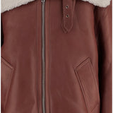 GIACCA IN PELLE CON LOGO UE54JA140C BROWN VETEMENTS 