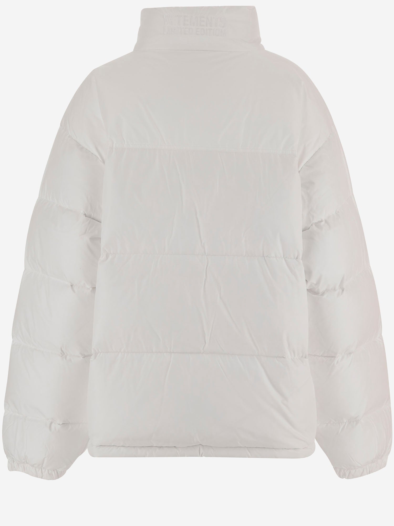 PIUMINO IMBOTTITO IN NYLON CON LOGO UE54JA660W WHITE VETEMENTS 