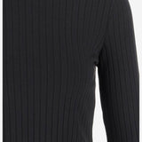 maglia in misto cotone stretch V114684782 001BLK VINCE 
