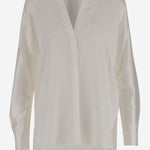 Blusa in raso di seta VR84511926 137OWT VINCE 