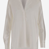 Blusa in raso di seta VR84511926 137OWT VINCE 