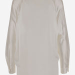 Blusa in raso di seta VR84511926 137OWT VINCE 