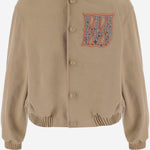 GIACCA IN MISTO COTONE CON LOGO WDJP324030U BG WE11 DONE 