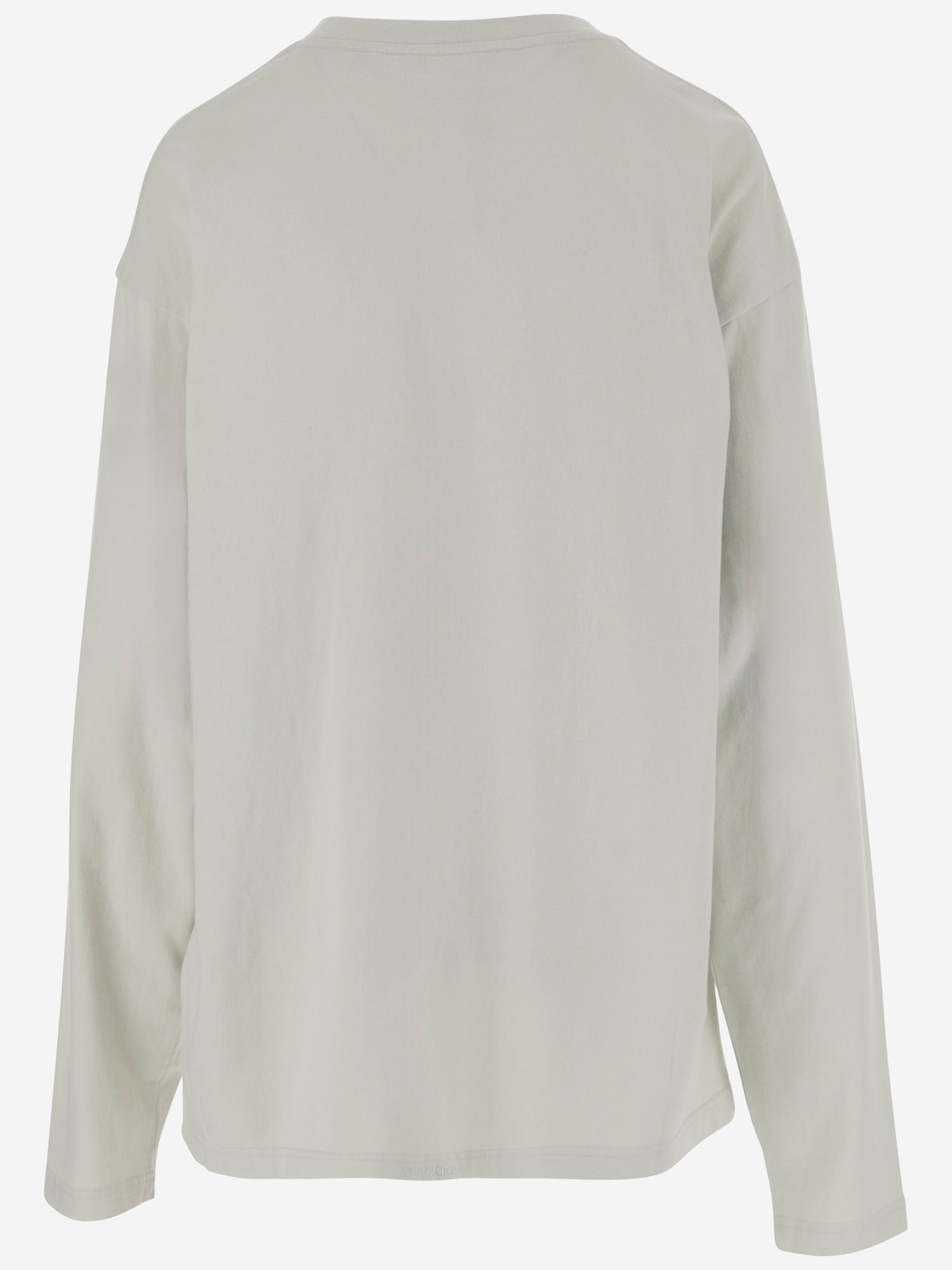 MAGLIA A MANICHE LUNGHE IN COTONE CON STAMPA ORSETTO WDTT324754U GR WE11 DONE 
