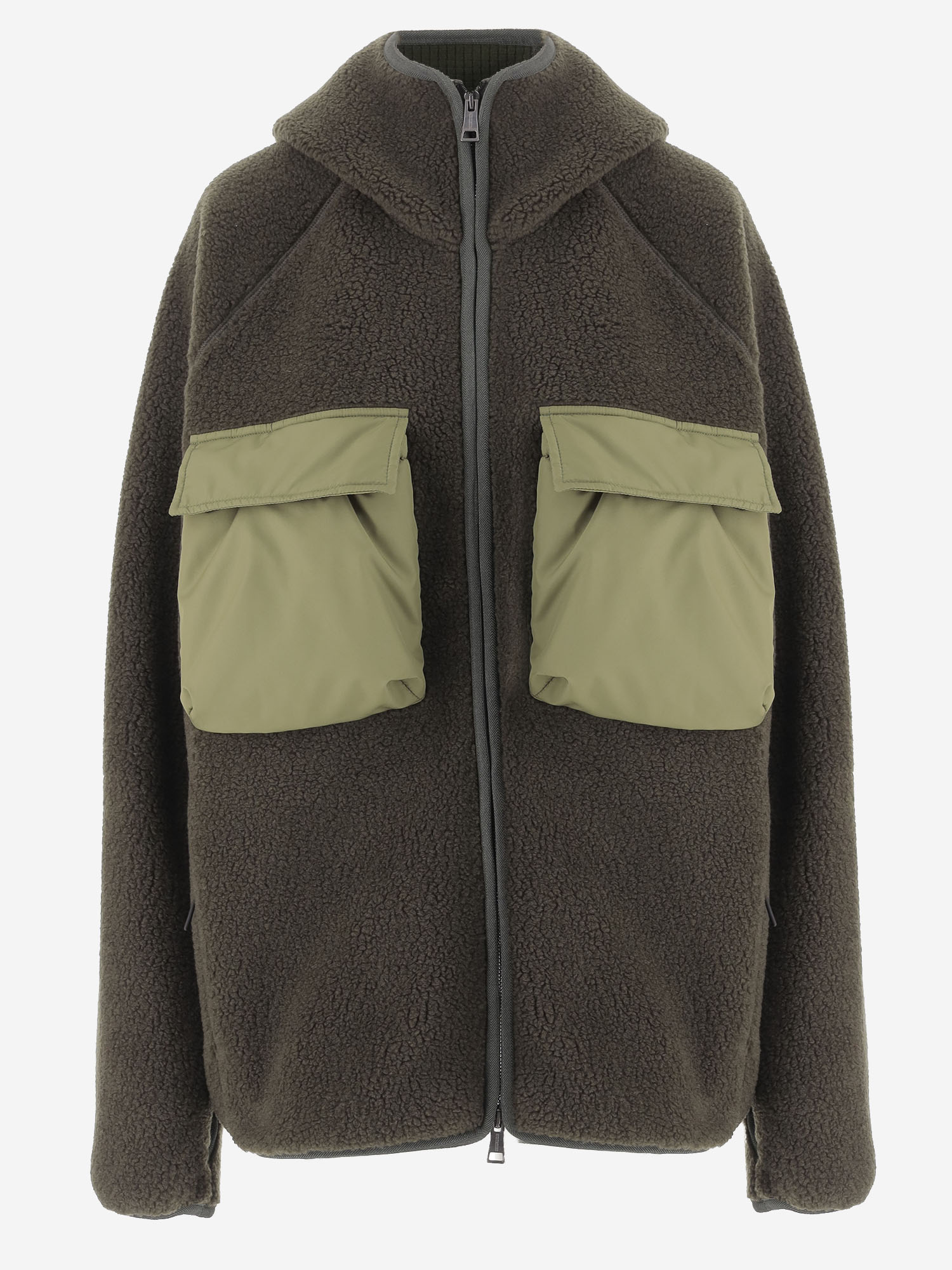 FELPA IBRIDA FULL-ZIP CON CAPPUCCIO CFBLSW2000MRUT5220 6644 WOOLRICH 
