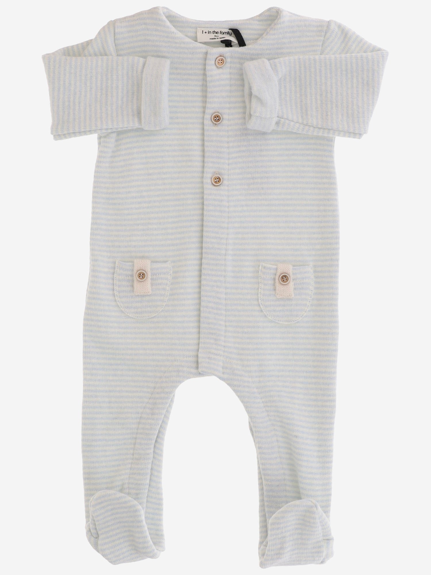 TUTINA IN MISTO COTONE STRETCH 26W029 CIEL 1+ IN THE FAMILY KIDS 