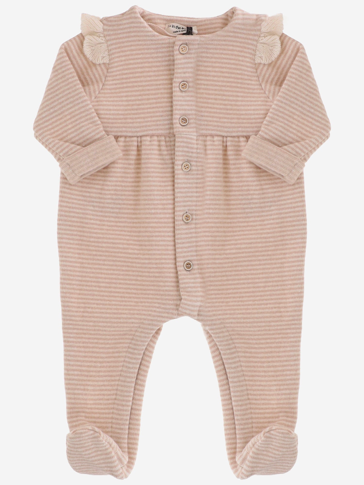 TUTINA A RIGHE IN MISTO COTONE 26W030 NUDE 1+ IN THE FAMILY KIDS 