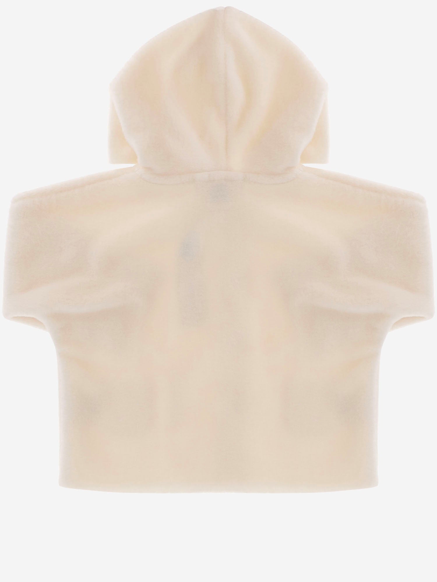 CAPPOTTO IN MISTO BAMBOO 26W041 ECRU 1+ IN THE FAMILY KIDS 