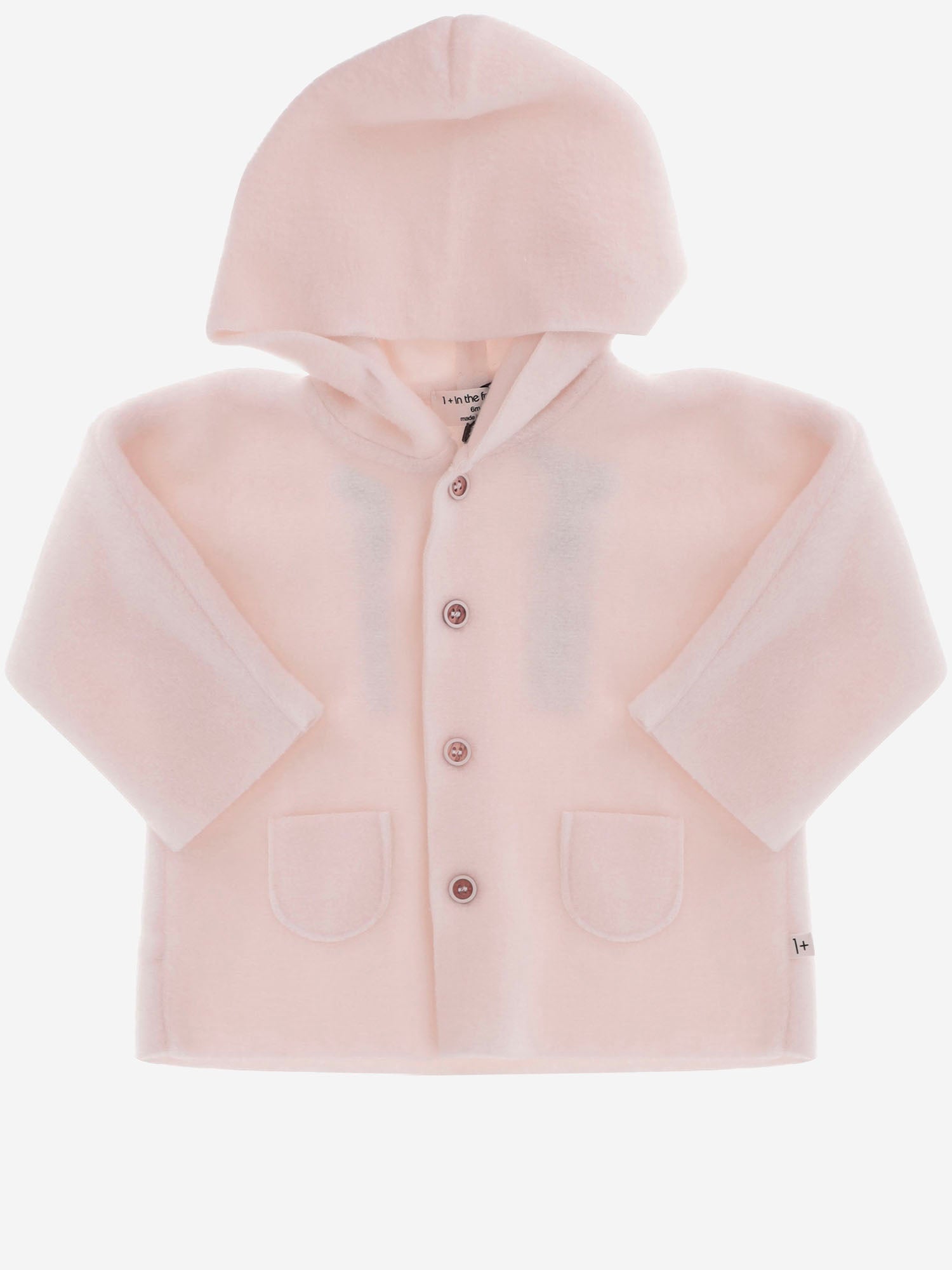 CAPPOTTO IN MISTO BAMBOO 26W041 NUDE 1+ IN THE FAMILY KIDS 