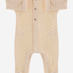 TUTINA IN MISTO COTONE CON MOTIVO A PUNTINI 26W046 ECRU 1+ IN THE FAMILY KIDS 