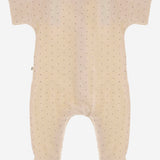 TUTINA IN MISTO COTONE CON MOTIVO A PUNTINI 26W046 ECRU 1+ IN THE FAMILY KIDS 