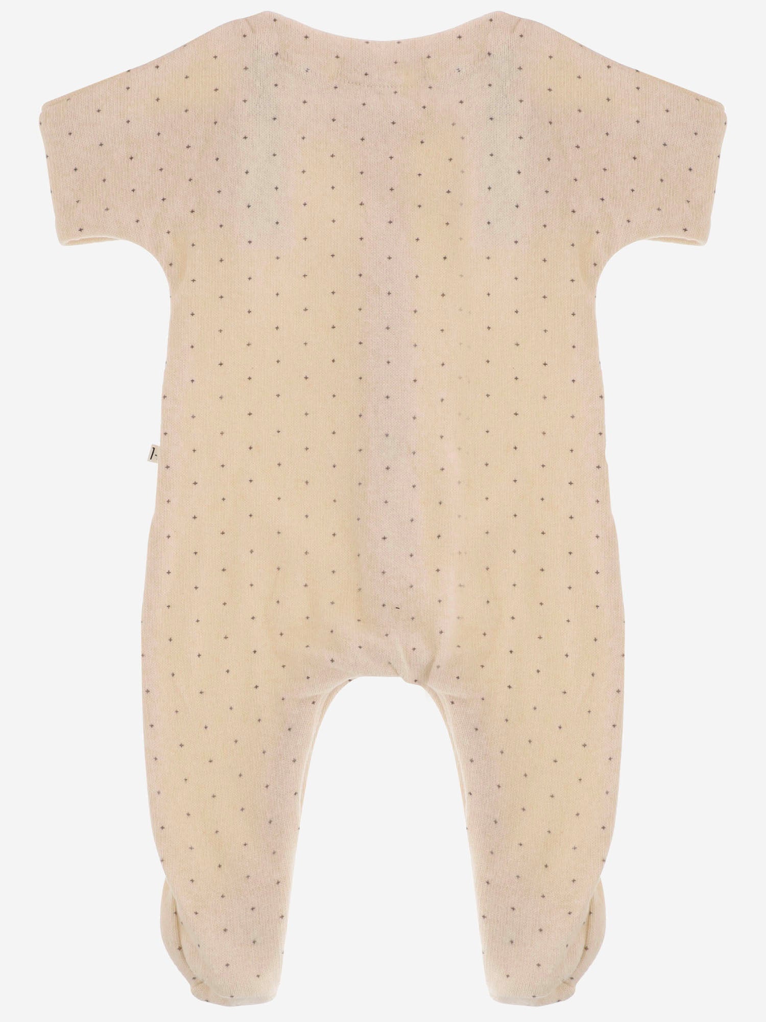 TUTINA IN MISTO COTONE CON MOTIVO A PUNTINI 26W046 ECRU 1+ IN THE FAMILY KIDS 