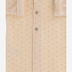 TUTINA IN MISTO COTONE CON MOTIVO A PUNTINI 26W046 ECRU 1+ IN THE FAMILY KIDS 