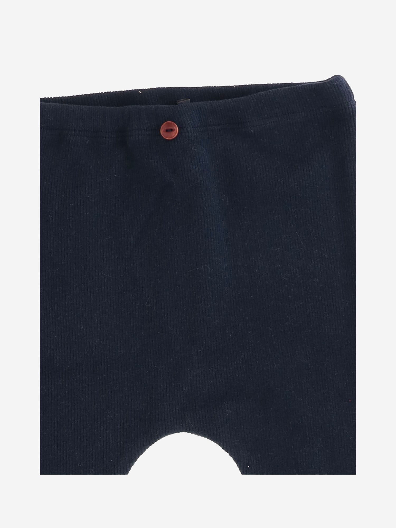PANTALONI IN MISTO COTONE STRETCH 26W095 BLUE 1+ IN THE FAMILY KIDS 