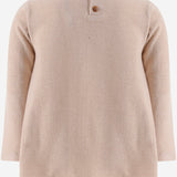 MAGLIA IN MISTO COTONE STRETCH CON DETTAGLIO FIOCCO 26W101 NUDE 1+ IN THE FAMILY KIDS 