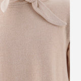 MAGLIA IN MISTO COTONE STRETCH CON DETTAGLIO FIOCCO 26W101 NUDE 1+ IN THE FAMILY KIDS 