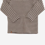MAGLIA IN MISTO COTONE STRETCH CON MOTIVO A RIGHE 26W108 DARKTAUPE 1+ IN THE FAMILY KIDS 
