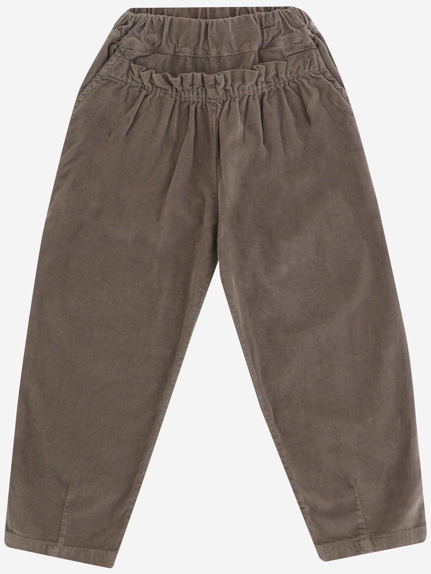 PANTALONI IN VELLUTO DI COTONE STRETCH 26W147 DARKTAUPE 1+ IN THE FAMILY KIDS 