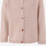 Cardigan in misto lana 26W151 NUDE 1+ IN THE FAMILY KIDS 