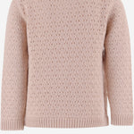 Cardigan in misto lana 26W151 NUDE 1+ IN THE FAMILY KIDS 