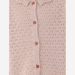 Cardigan in misto lana 26W151 NUDE 1+ IN THE FAMILY KIDS 