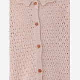 Cardigan in misto lana 26W151 NUDE 1+ IN THE FAMILY KIDS 