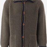 CARDIGAN IN MISTO LANA 26W160 DARKTAUPE 1+ IN THE FAMILY KIDS 