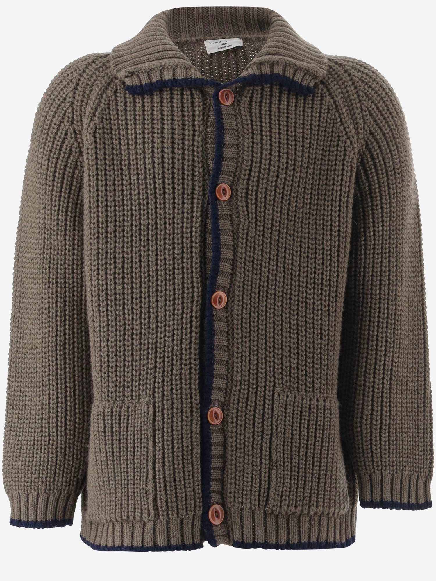 CARDIGAN IN MISTO LANA 26W160 DARKTAUPE 1+ IN THE FAMILY KIDS 