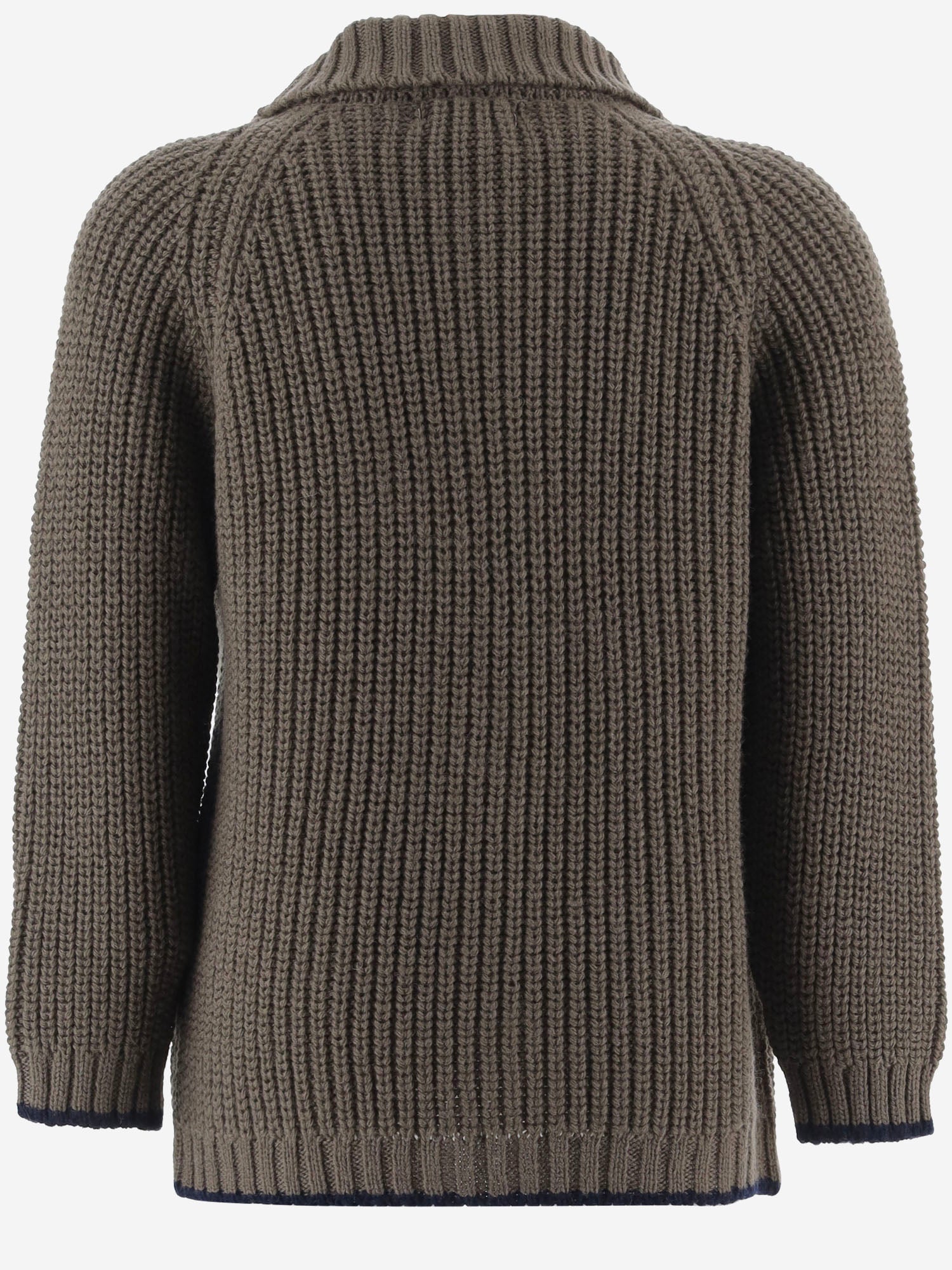 CARDIGAN IN MISTO LANA 26W160 DARKTAUPE 1+ IN THE FAMILY KIDS 