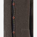 CARDIGAN IN MISTO LANA 26W160 DARKTAUPE 1+ IN THE FAMILY KIDS 