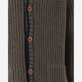 CARDIGAN IN MISTO LANA 26W160 DARKTAUPE 1+ IN THE FAMILY KIDS 
