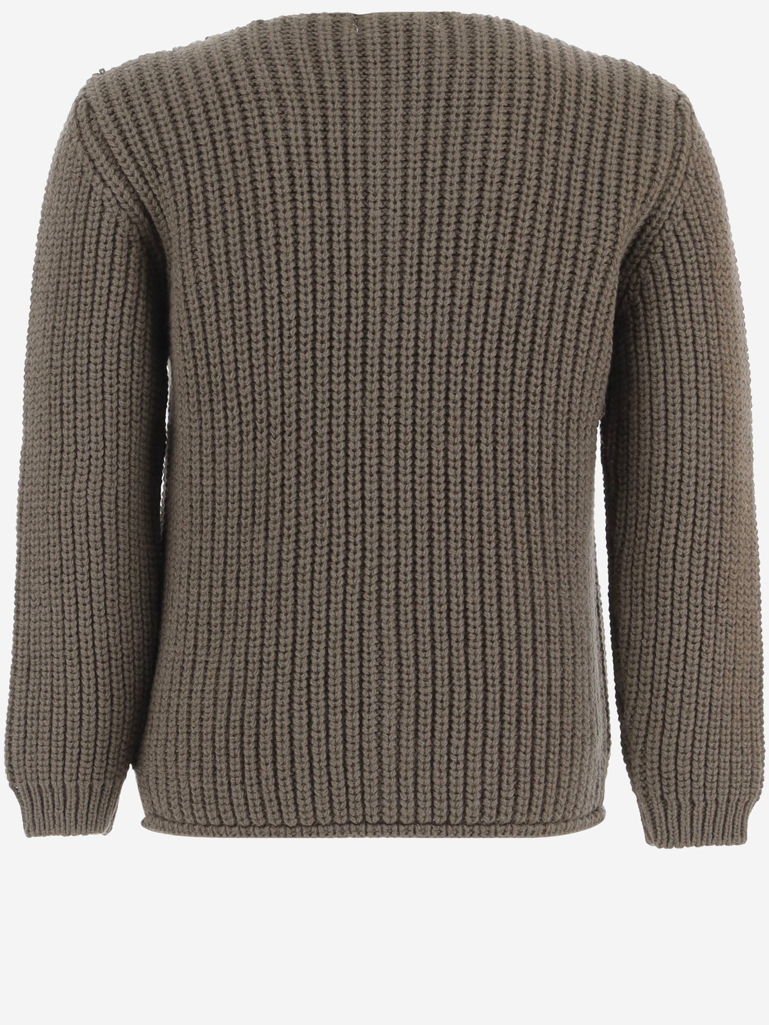 CARDIGAN IN MISTO LANA 26W161 DARKTAUPE 1+ IN THE FAMILY KIDS 