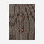 CARDIGAN IN MISTO LANA 26W161 DARKTAUPE 1+ IN THE FAMILY KIDS 