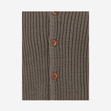 CARDIGAN IN MISTO LANA 26W161 DARKTAUPE 1+ IN THE FAMILY KIDS 